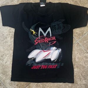 $1 SPEED RACER BOY T-SHIRT SIZE 6/7 GOOD CONDITION. $1 WITH ANY $10 ORDER OR MO
